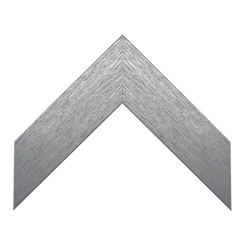 Meade Brushed Silver Framed Wall Mirror