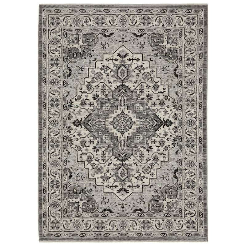 HomeRootsMedallion Traditional Rectangle Area Rug