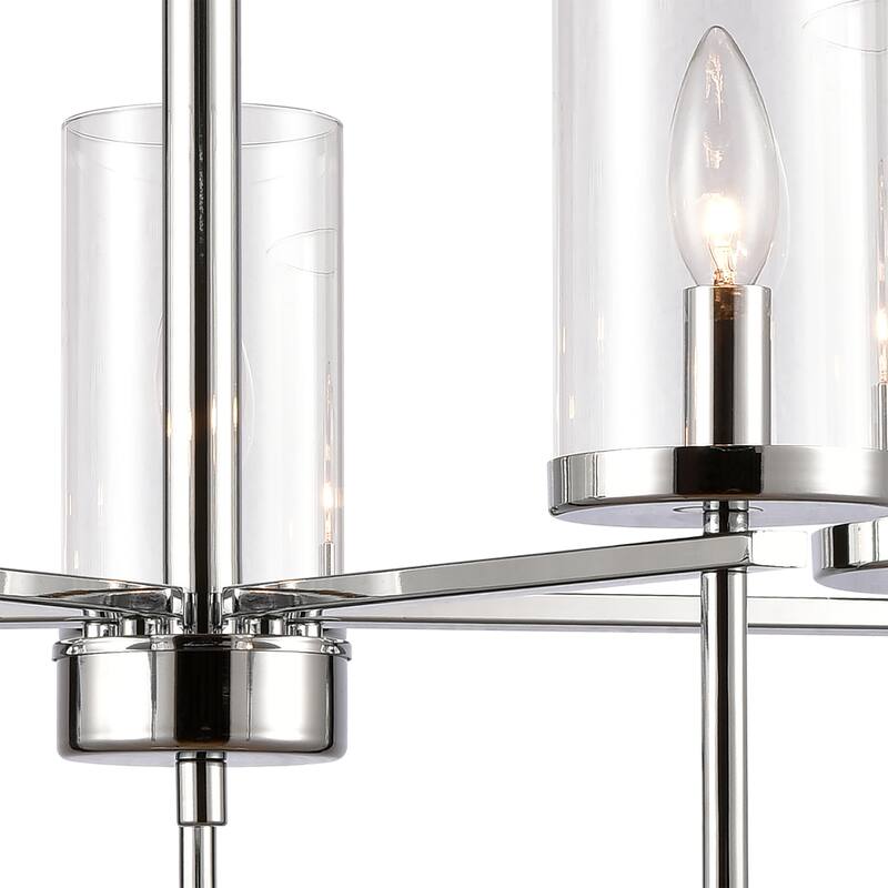 Oakland 19-inch Wide 3-Light Chandelier in Chrome
