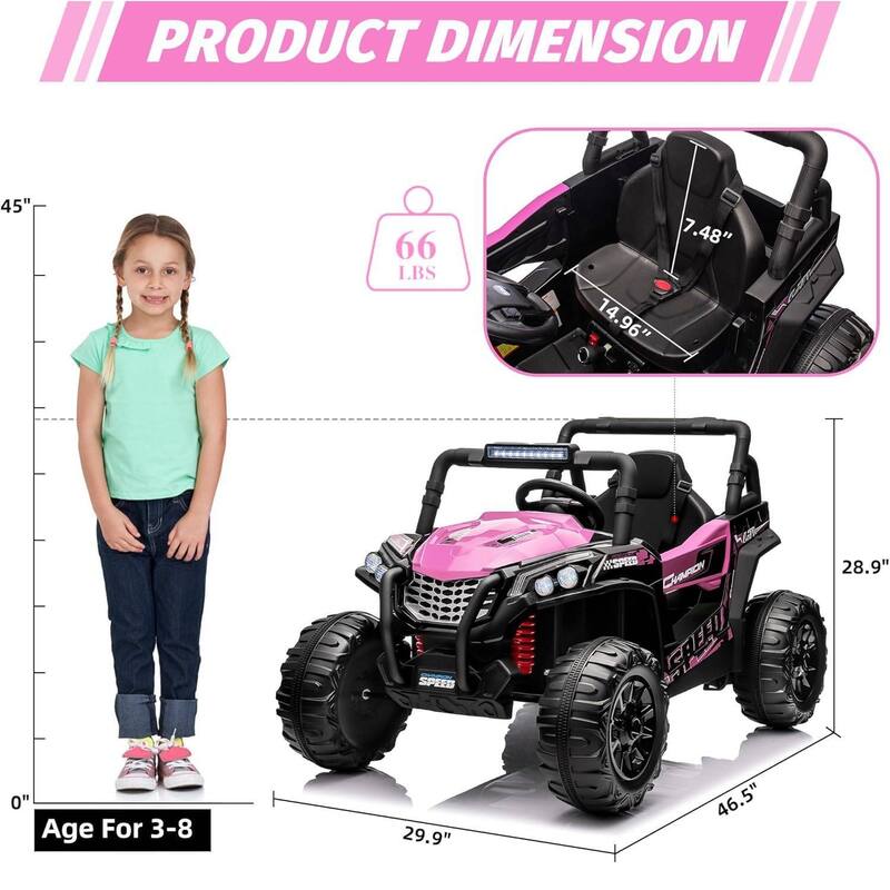Electric Off-Road Truck 12V Kids Ride On UTV Car Toy for Kids Best Gift