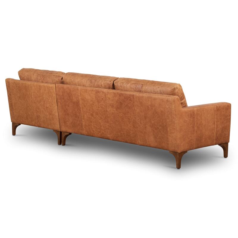 Poly & Bark Sorrento Sectional - Genuine Italian Leather