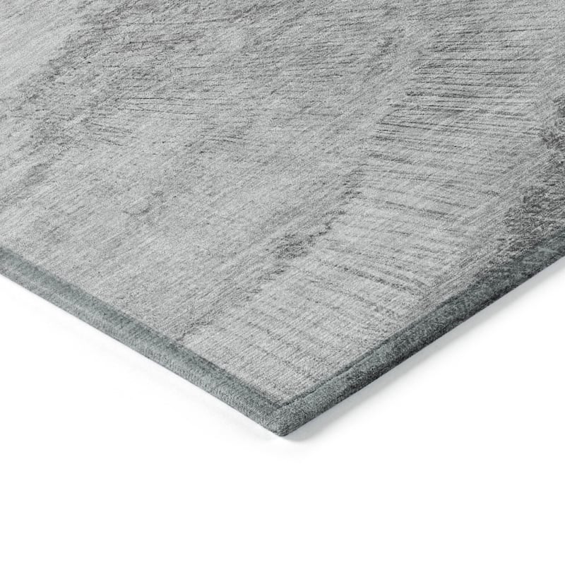 HomeRoots Abstract Transitional Rectangle Outdoor Rug