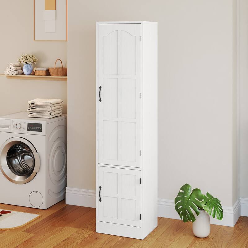 Moasis In-Wall Ironing Board Cabinet with Foldable Board and Adjustable Shelves for Space Saving Storage