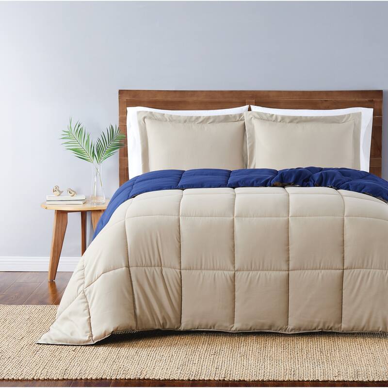 Truly Soft Everyday Reversible Down Alternative 3-Piece Comforter Set