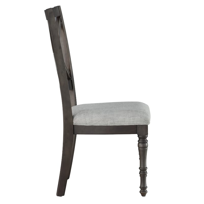 Lockwood Dining Set with Double X-Back Wood Chairs by Greyson Living