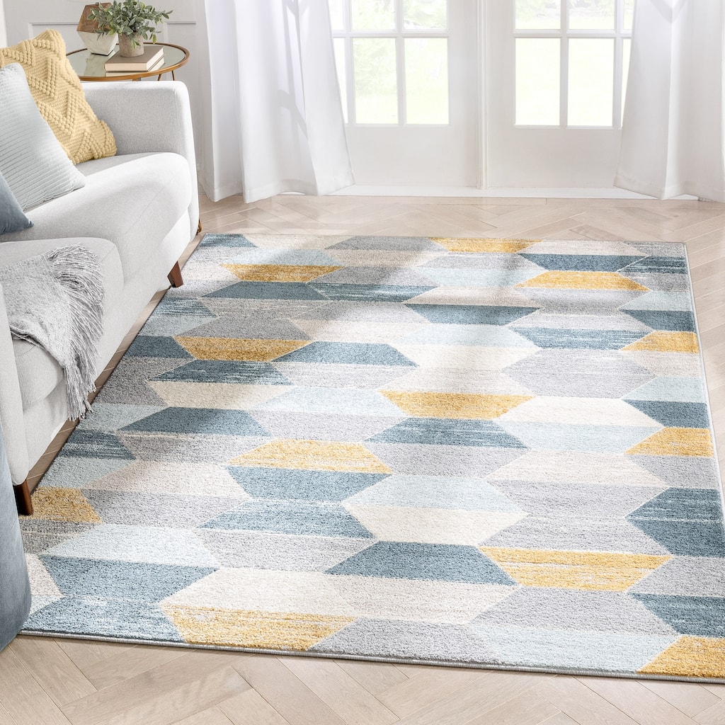 Well Woven Mystic Maddox Geometric Modern Area Rug