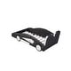 preview thumbnail 9 of 17, Twin Size Race Car-Shaped Platform Bed with Wheels