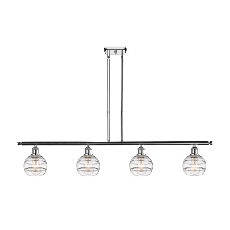 Innovations Lighting 516-4I-8-48 Rochester Linear Rochester 4 Light - Polished Chrome / Clear