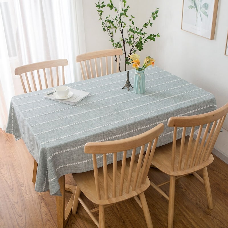 Enova Home 54"x 78" High Quality Rectangle Cotton and Polyester Tablecloth