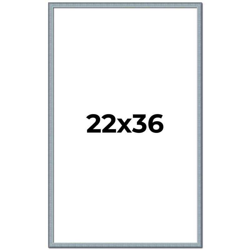 22x36 Frame Rustic Sky Blue Solid Wood Picture Frame | 0.75 Inch
