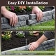 preview thumbnail 5 of 10, Faux Brick Landscape Edging 4 Pieces Flower Garden Border