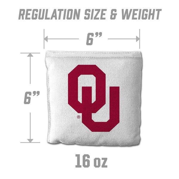 Oklahoma Sooners NCAA Dual Sided Pro Stop & Slide Cornhole Bags