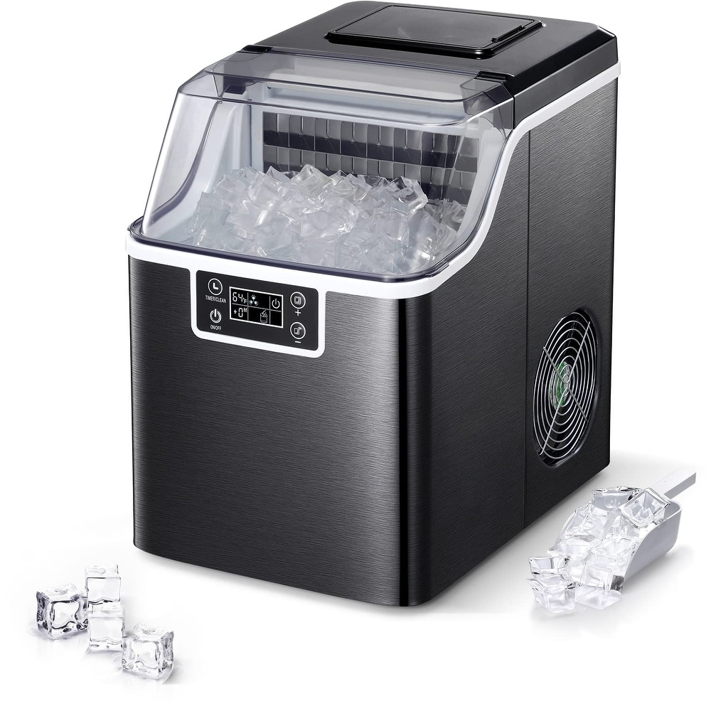 JEREMY CASS 26 Lbs/24h Portable Countertop Ice Maker Machine for Crystal Ice  Cubes with Ice Scoop - Bed Bath & Beyond - 37920360