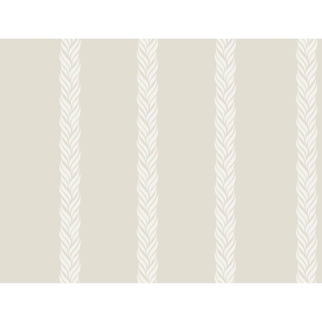Ronald Redding Braided Stripe Tan Wallpaper