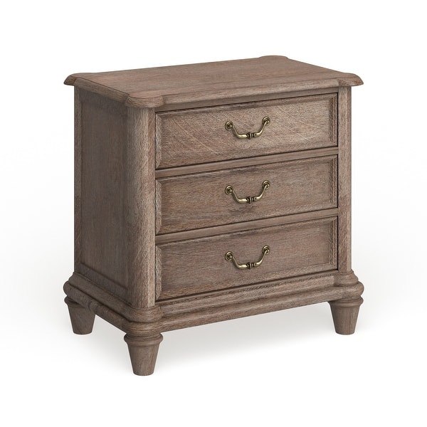 slide 10 of 13, Furniture of America Rusi Rustic Brown Solid Wood 2-drawer Nightstand