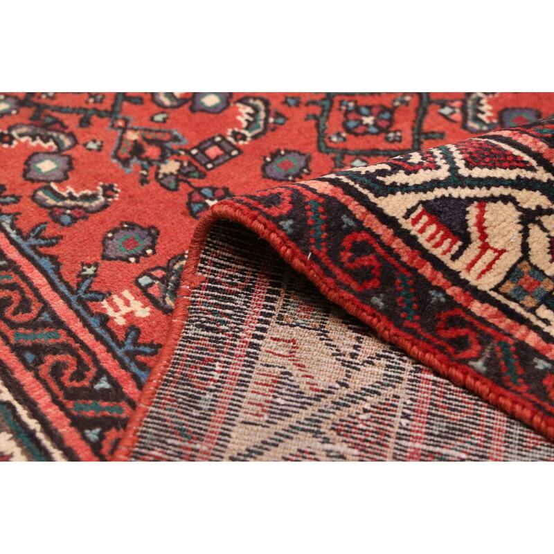 ECARPETGALLERY Hand-knotted Andelz Red Wool Rug - 2'10 x 12'9