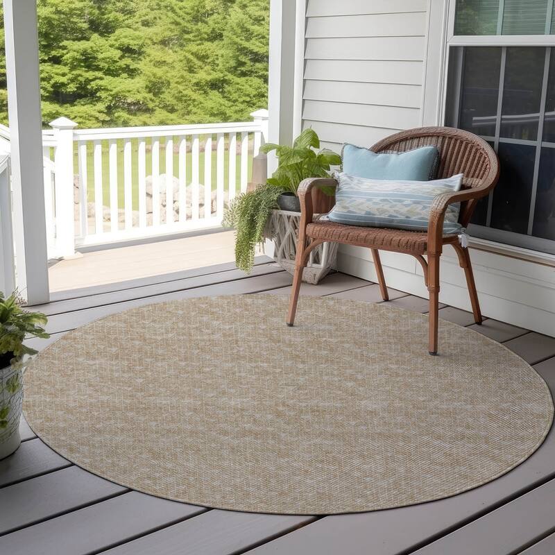 Hari Abstract Shapes Weather Resistant Classic Meets Modern Outdoor Rug