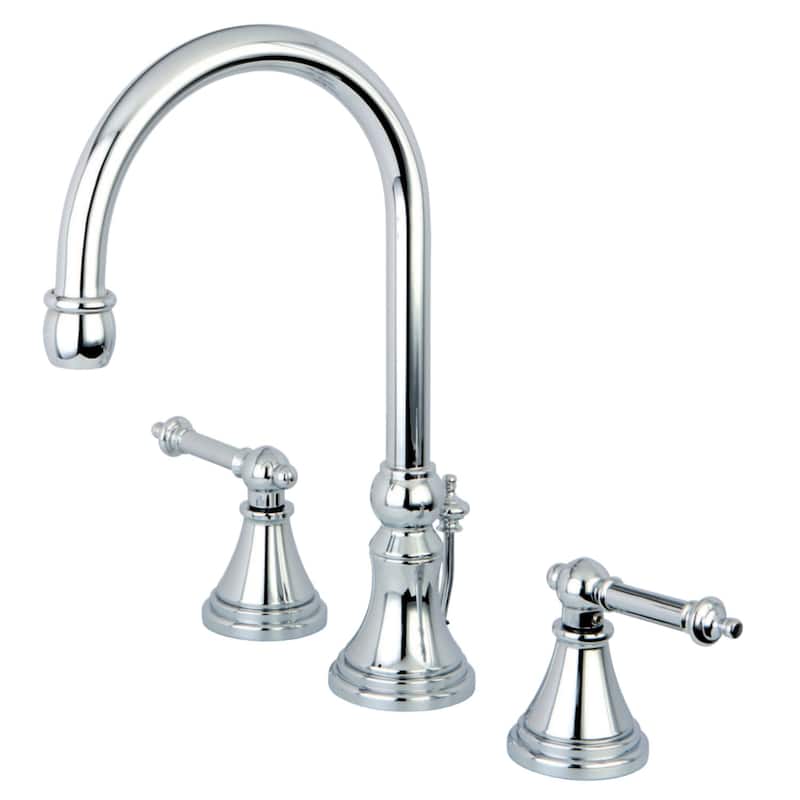 Kingston Brass Templeton Widespread Bathroom Faucet with Brass Pop-Up