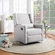 preview thumbnail 6 of 8, Suite Bebe Pronto Swivel Glider Recliner with Pillow White
