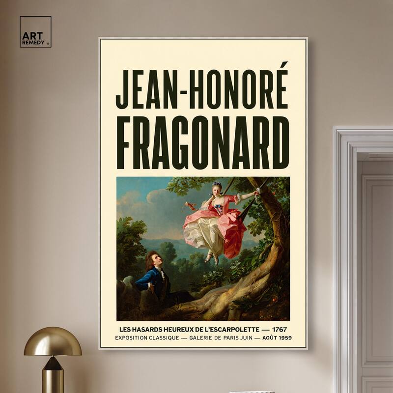 Fragonard's Swing Canvas by Art Remedy