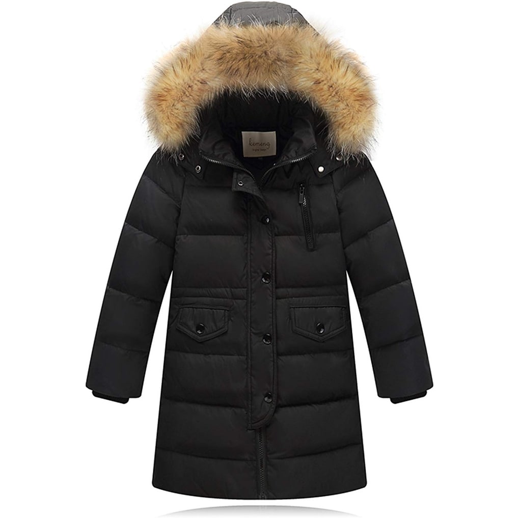 Shop Kemeng Girl S Jacket Black Us Size 12 Asia 160 Faux Fur