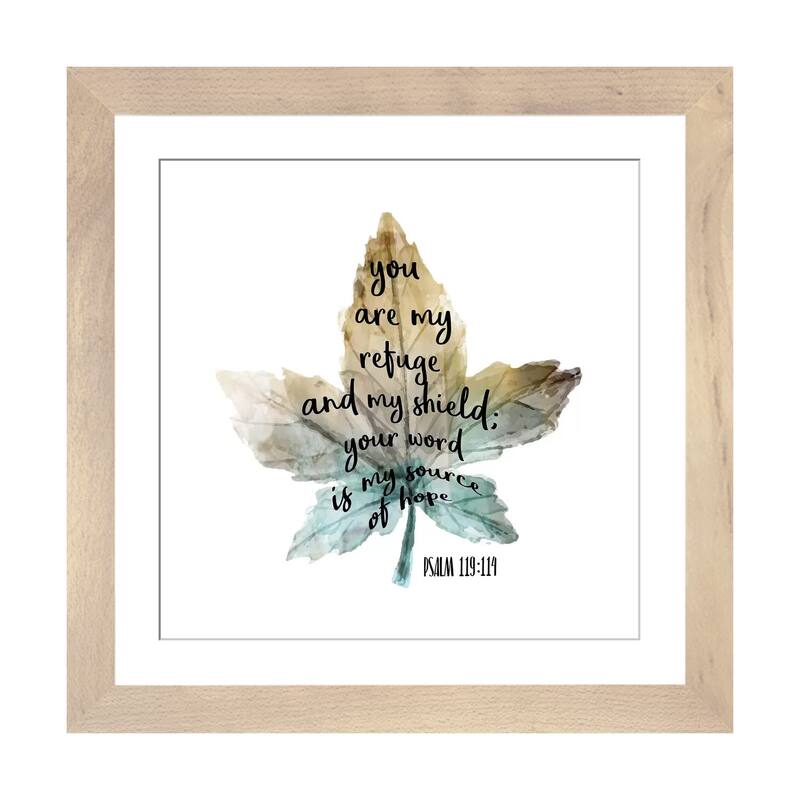 iCanvas "Psalm Leaf I" by Kimberly Allen - Natural - 16x16x1