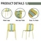 preview thumbnail 5 of 16, BNK Indoor/Outdoor PP Plastic Chairs With Sturdy Metal Legs (Set of 4)