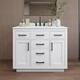 Option White / Giotto Quartz Top / Matte Black Hardware