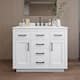 Option White / Giotto Quartz Top / Matte Black Hardware
