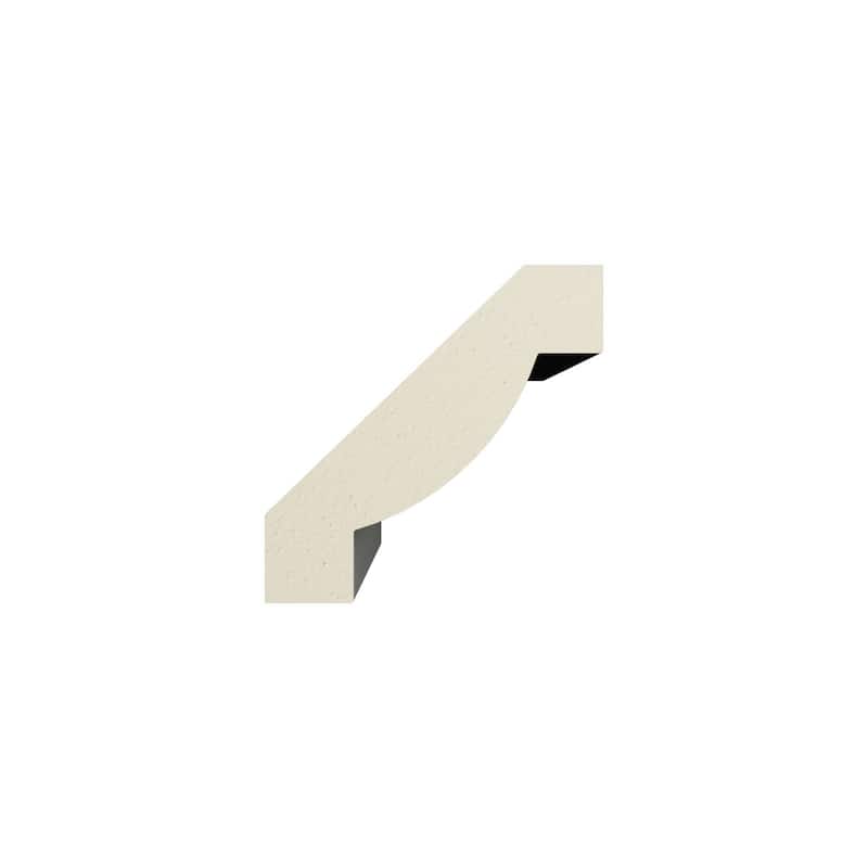 3/4"H x 3/4"P x 1 1/8"F x 96"L Skylar Crown Moulding - 1-Pack