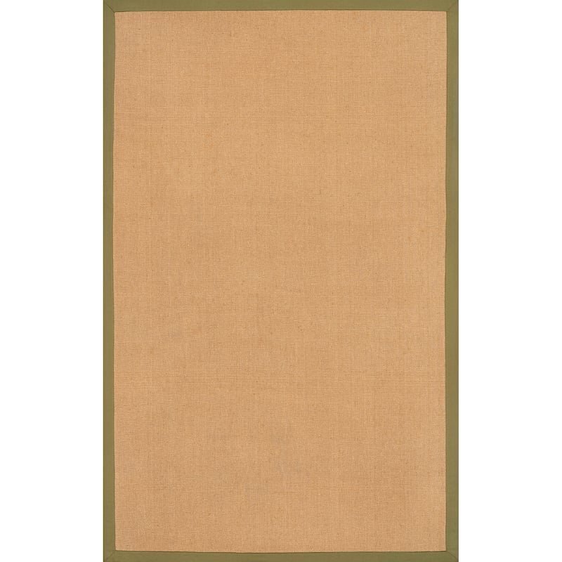 Camden Farmhouse Cottage Border Jute Area Rug