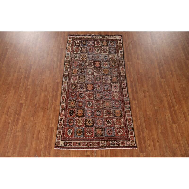 Vegetable Dye Bakhtiari Persian Antique Area Rug Handmade Wool Carpet - 4'6"x 9'3"