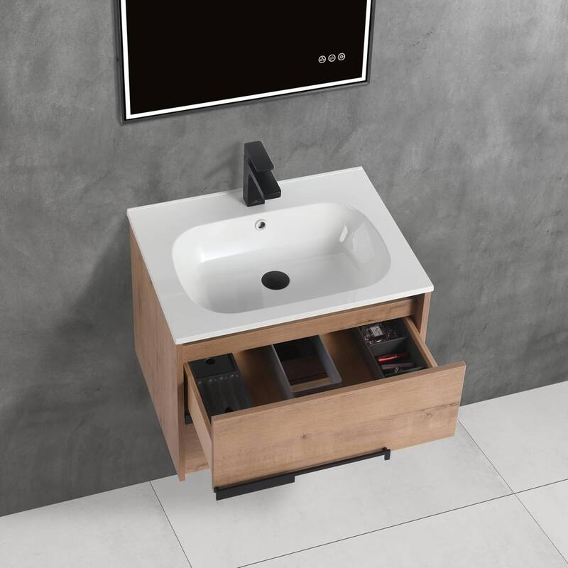 Blossom All-Wood Floating Bathroom Vanity with SMC Sink