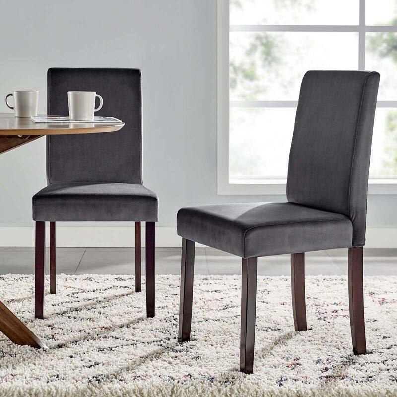 Copper Grove Piskent Velvet-upholstered Armless Dining Chairs (Set of 2)