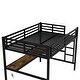 preview thumbnail 9 of 12, Metal Full XL Size Loft Bed with Power Outlet and LED Lighted, Noise Reduced