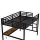 preview thumbnail 9 of 12, Space-Saving Design Loft Bed with Desk, Full XL Size