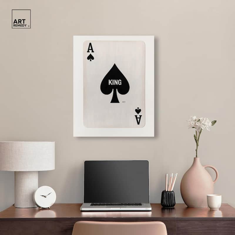King of Spades Canvas by Art Remedy, Gallery Wrapped