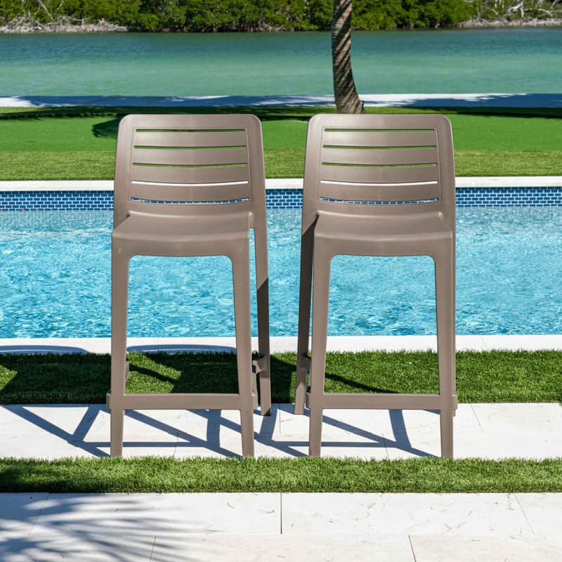 Leva Set of 2 Counterstools - Cappucino