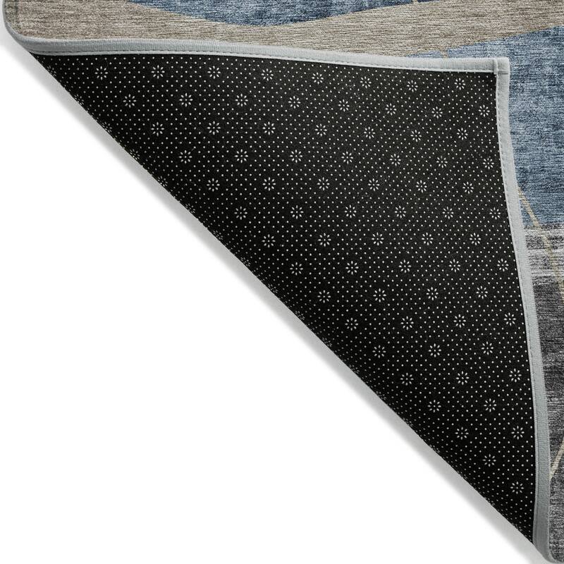 HomeRoots Abstract Transitional Rectangle Outdoor Rug