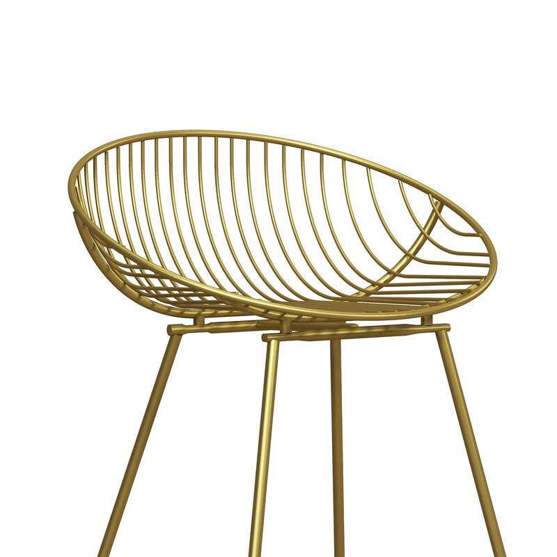 CosmoLiving by Cosmopolitan Ellis 24" Metal Counter Height Bar Stool
