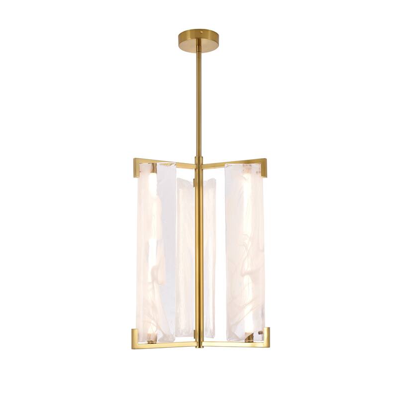 Varaluz Mingle 3-Light Pendant - Satin Brass