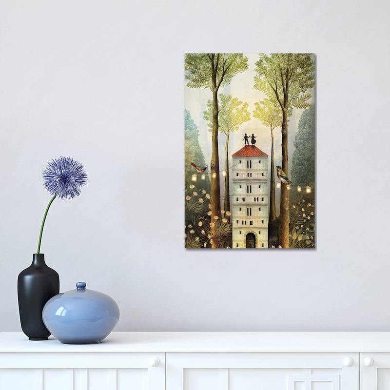 iCanvas "Four Of Wands" by Catrin Welz-Stein Canvas Print - 18x12x1.5