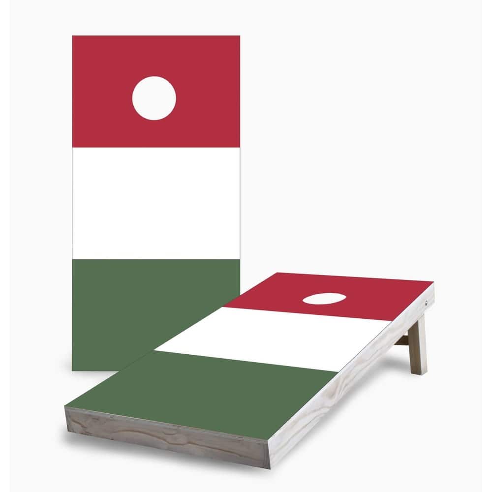 Hungarian Flag Regulation 2x4 Cornhole Game Set