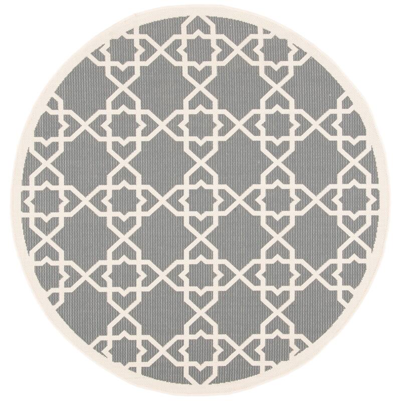 SAFAVIEH Courtyard Hanifa Trellis Indoor/ Outdoor Waterproof Patio Backyard Rug