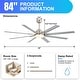 preview thumbnail 102 of 128, Sofucor 52/66/72/76/84Inch Large Ceiling Fan with Dimmable LED Light ,Remote&APP Control,8 Blades for Large Living Room,Porch