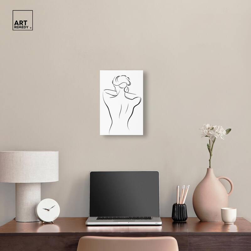 Woman in Contour II Canvas by Art Remedy, Gallery Wrapped