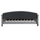 preview thumbnail 8 of 10, Gray Luxury Twin Size Velvet Upholstered Tufted Button Daybed, Sofa Bed for Bedroom and Living Room, Wooden Slats Support