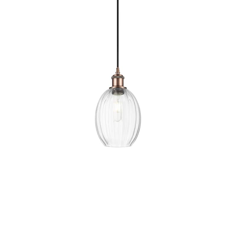 Innovations Lighting 516-1P-11-7 Preston Pendant Preston 7" Wide Mini - Antique Copper / Clear