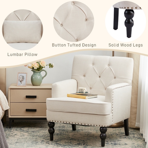 Light beige accent chair hotsell