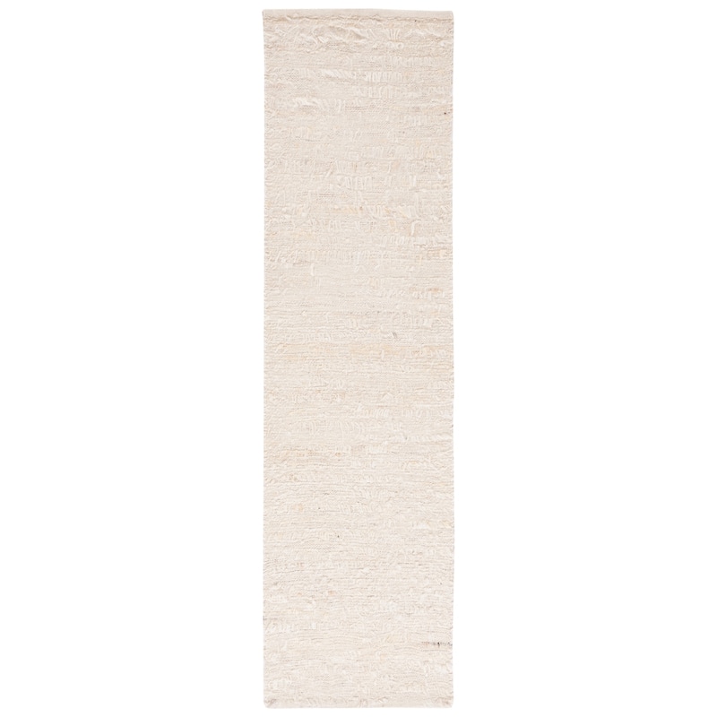 SAFAVIEH Handmade Natura Francien Wool Rug - 2'3" x 8' Runner - Ivory
